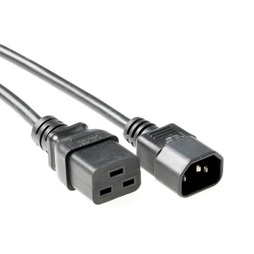 ACT 230V connection cable C14 - C19 2 m Svart ACT 230V connection cable C14 - C19 2 m Svart