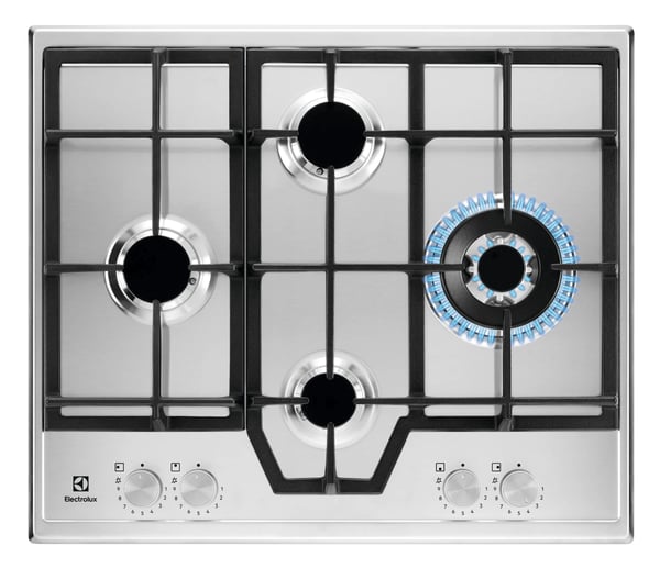 Electrolux KGS64562SX Rustfrit stål Indbygget 60 cm Gaskomfur 4 zone(s)