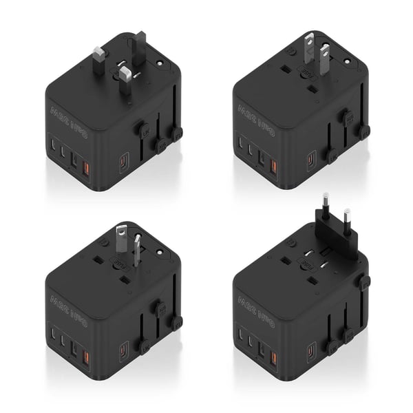 AISENS ASPS-2A3C09-BK oplader til mobil enhed Universel Sort Vekselstrøm Hurtig opladning Indendørs