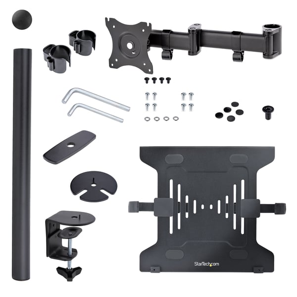 StarTech.com A-LAPTOP-DESK-MOUNT Ställ för bärbara datorer Arm till bärbara datorer Svart 86,4 cm (34")