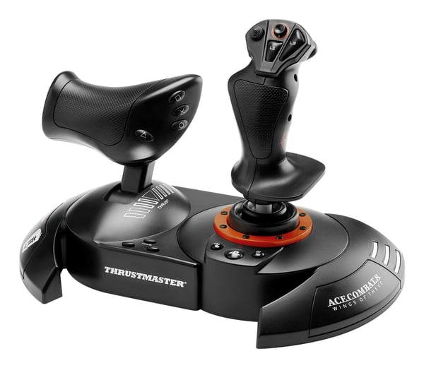 Thrustmaster T.FLIGHT HOTAS NEO ACE COMBAT 8 Wings of Theve Edition Sort, Rød USB Flightstick Digital PC, PlayStation 4, PlayStation 5
