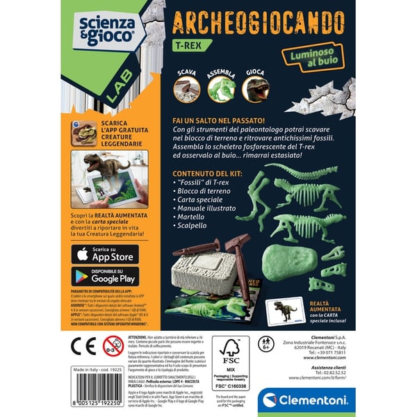 Clementoni Science & Play 19225 lasten tiedepakkaus & lelu