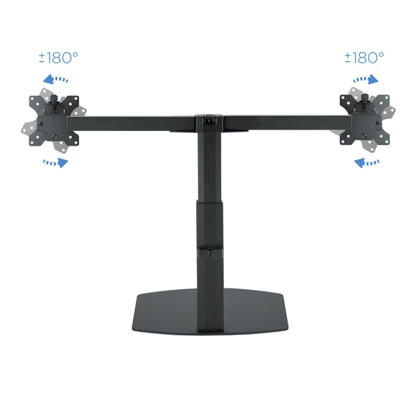 TooQ DB1727TN-B skærmbeslag og -stativer 68,6 cm (27") Skrivebord Sort