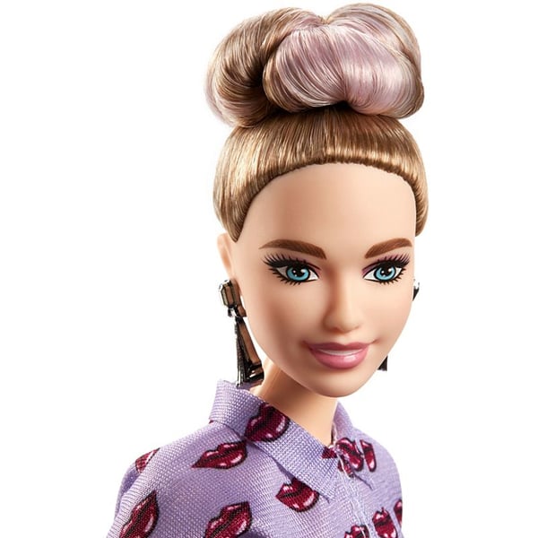 Barbie Fashionistas Doll 76 Lavender Kiss - Curvy,