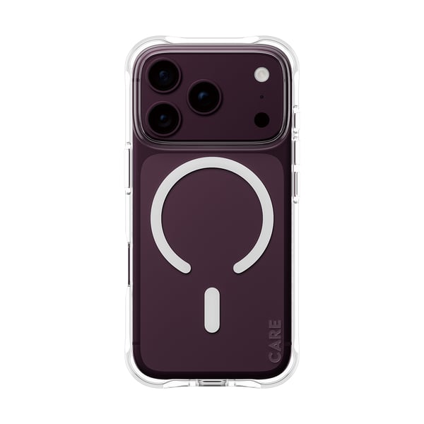 PanzerGlass CARE™ by ® Samba Case Transparent w. White MagSafe iPhone 2026 Pro | 17 Pro mobiltelefonfodral Mobilskal