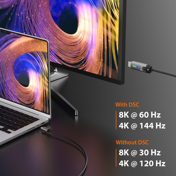j5create JCC157-N USB-C® till HDMI™ 2.1 8K-kabel