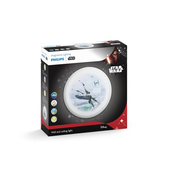 Philips Star Wars LED-taklampa, svart