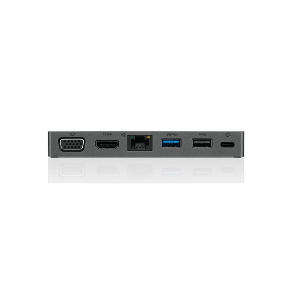 Lenovo 4X90S92381 kannettavien tietokoneiden telakka ja porttitoistin Langallinen USB 3.2 Gen 1 (3.1 Gen 1) Type-C Harmaa