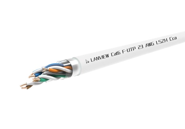 Lanview LVN122160 netværkskabel Hvid 305 m Cat6 U/UTP (UTP)