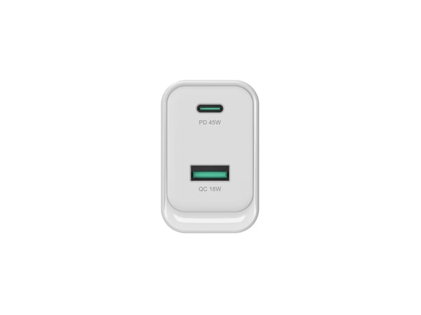 Conceptronic ALTHEA20W45 oplader til mobil enhed Universel Hvid Vekselstrøm Hurtig opladning Indendørs