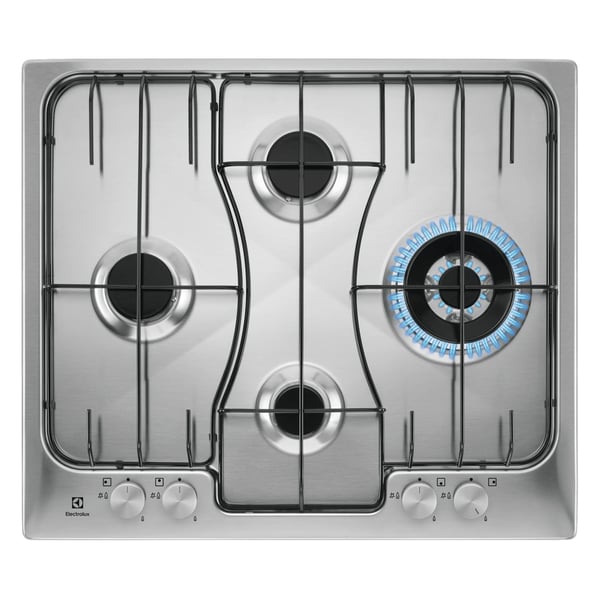 Electrolux RGG6243LOX Svart, Rostfritt stål Inbyggd 60 cm Gas 4 zone(s)
