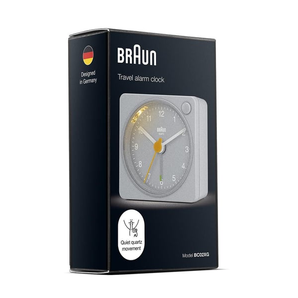 Braun BC02XG herätyskello Kvartsiherätyskello Harmaa