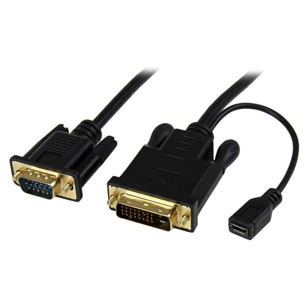 StarTech.com 91 cm DVI till VGA aktiv konverteringskabel – DVI-D till VGA-adapter – 1920x1200