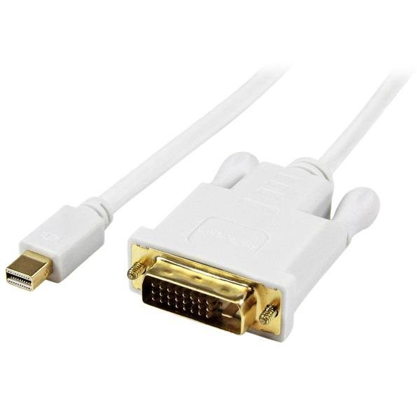 StarTech.com MDP2DVIMM3WS videokabel adapter 0,9 m Mini DisplayPort DVI-D Hvid