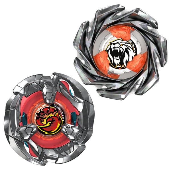 Beyblade X Clamp Crab 9-65S BX & Crest Leon 4-55A UX-dubbelpaketset