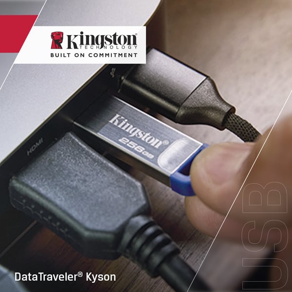 Kingston Technology DataTraveler Kyson USB-sticka 256 GB USB Type-A 3.2 Gen 1 (3.1 Gen 1) Rostfritt stål