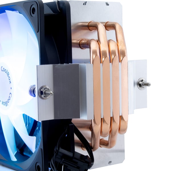 CoolBox Infinite Air 120 Processor Luftkylare 12 cm Aluminium, Svart 1 styck