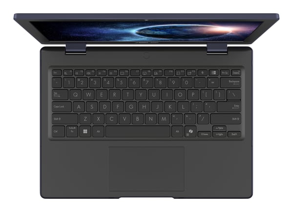 ASUS BR1204CTA-R80052XA Intel® N N150 Bärbar dator 31 cm (12.2") WUXGA 8 GB LPDDR5-SDRAM 128 GB UFS Wi-Fi 6 (802.11ax) Windows 11 Pro Education Svart, Grå