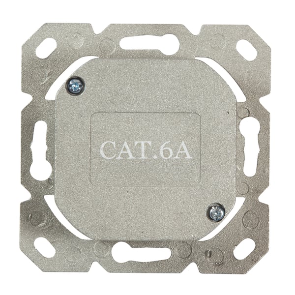 LogiLink NP0124 eluttag 2 x RJ-45 Metallisk, Vit