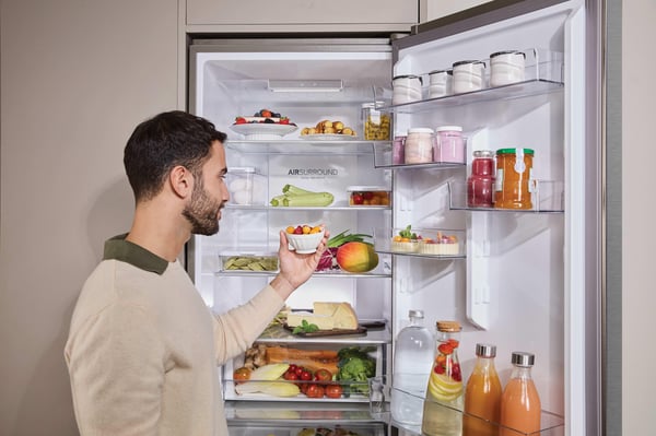 Haier 3D 60 Series 3 HTR3620CNMG Fritstående 414 L Sølv