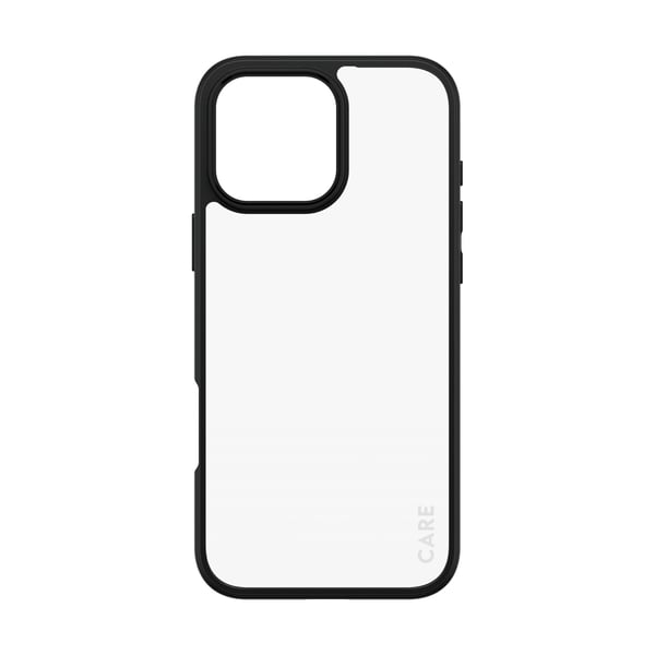 PanzerGlass CARE™ by ® Urban Combat Case Transparent m. Sort Ramme iPhone 16 Pro Max