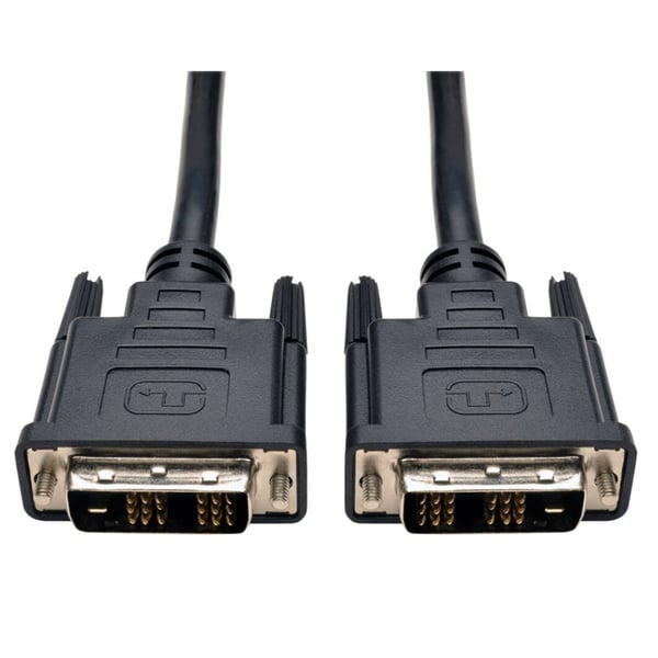Techly 5.0m DVI-D Single Link M/M DVI-kaapeli 5 m Musta