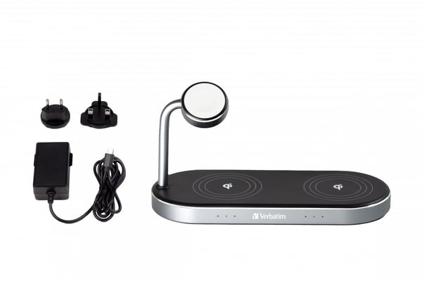 Verbatim WCS-03 Universal Svart USB Trådlös laddning Snabb laddning inomhus