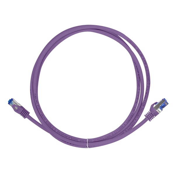 LogiLink C6A029S verkkokaapeli Purppura 0,5 m Cat6a S/FTP (S-STP) Pyöreä
