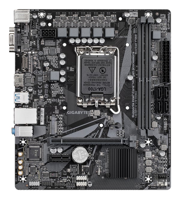 GIGABYTE H610M H V3 DDR4 moderkort Intel H610 Express LGA 1700 micro ATX