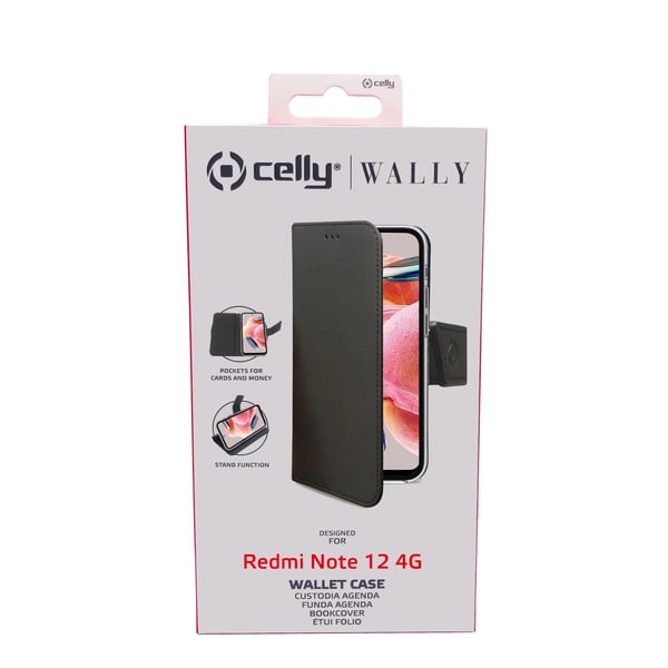 Celly WALLY mobiltelefon etui 16,9 cm (6.67") Tegnebogsetui Sort