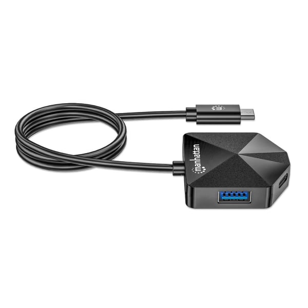 Manhattan 181150 kannettavien tietokoneiden telakka ja porttitoistin Langallinen USB 3.2 Gen 2 (3.1 Gen 2) Type-C Musta