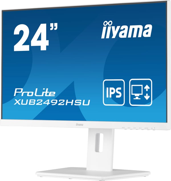 iiyama ProLite XUB2492HSU-W5 tietokoneen litteä näyttö 61 cm (24") 1920 x 1080 pikseliä Full HD LED Valkoinen
