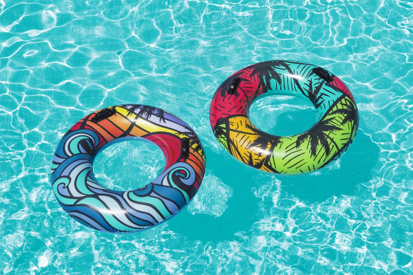 Bestway 36350 / 23 pool- och badmadrass Multifärg Mönstrad Badring