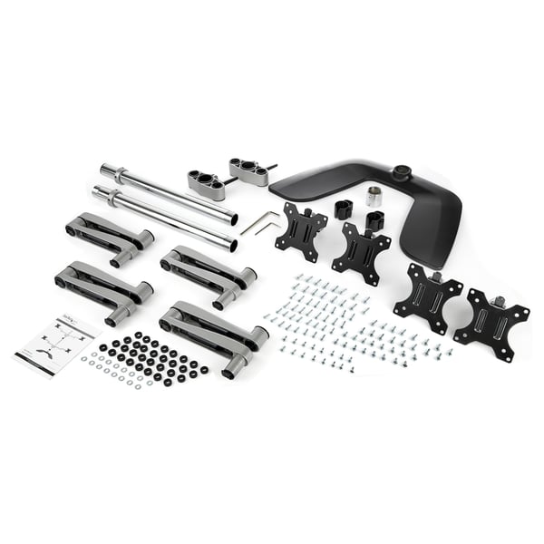 StarTech.com Quad-skärmstativ - Ledat - Stål och aluminium