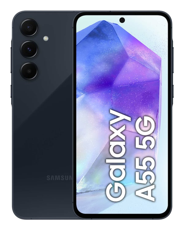 Samsung Galaxy A55 5G 16,8 cm (6.6") Hybrid Dual SIM Android 14 USB Type-C 8 GB 128 GB 5000 mAh Marinblå