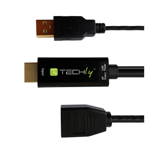 Techly ICOC HDMI-DP12A video omformer 4096 x 2160 pixel