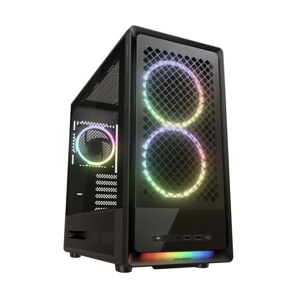 COUGAR DUOAIR RGB Midi Tower Svart