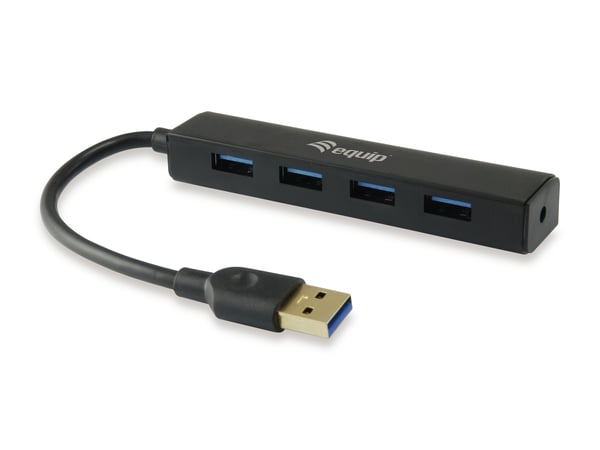 Equip 128953 gränssnittshubbar USB 3.2 Gen 1 (3.1 Gen 1) Type-A 5000 Mbit/s Svart