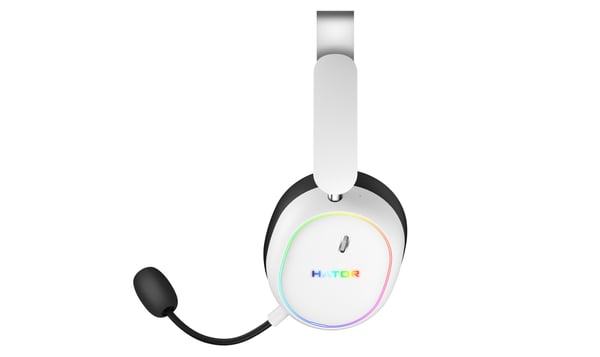 HATOR Phoenix 2 Wireless Kuulokkeet Langallinen & langaton Pääpanta Pelaaminen USB Type-C / USB Type-A Bluetooth Valkoinen