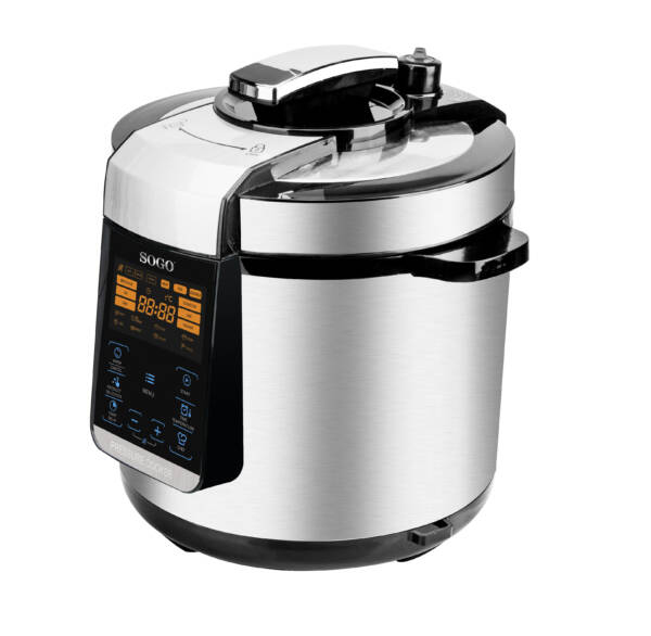 Sogo OLL-SS-10610 trykkoger 6 L Sort, Rustfrit stål 1000 W