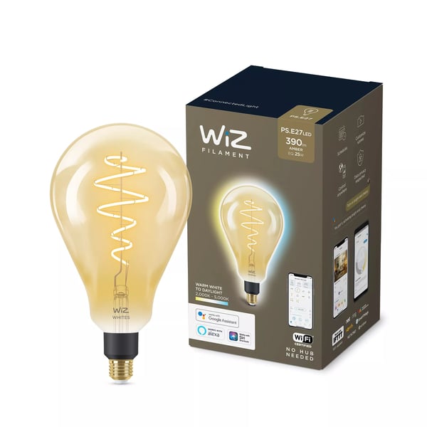 WiZ Filament pære ravfarvet 25 W PS160 E27