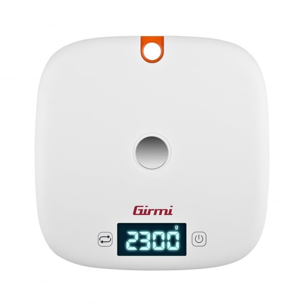 Girmi PS02 Orange, Hvid Bordplade Rund Elektronisk køkkenvægt