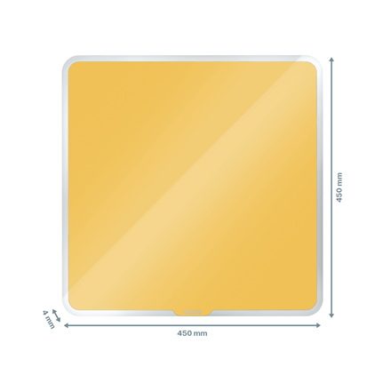 Leitz Cosy magnetisk glas whiteboardtavle 450x450mm