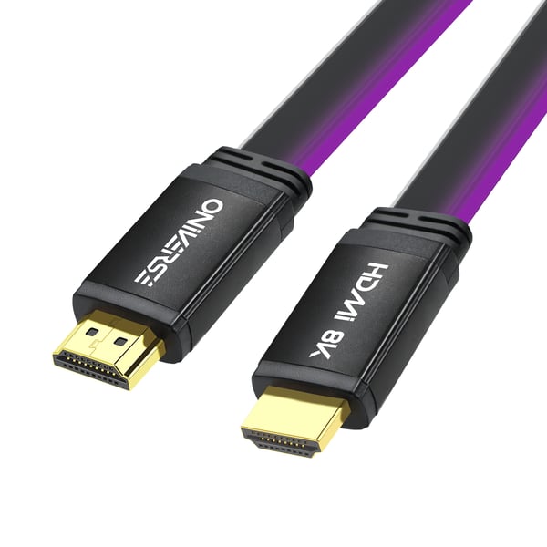 Oniverse ONICAB2-HDMILED-PRPL HDMI-kabel 2 m HDMI Type A (Standard) Lilla