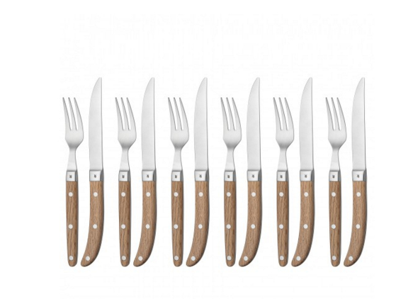 WMF 1280636046 bestiksæt 12 stk Brun, Metallic