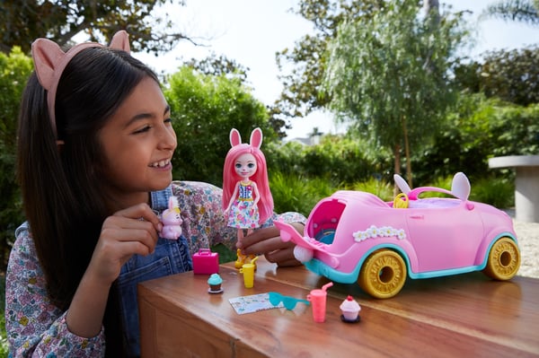 Enchantimals BUNNYMOBILE -nukke + tarvike