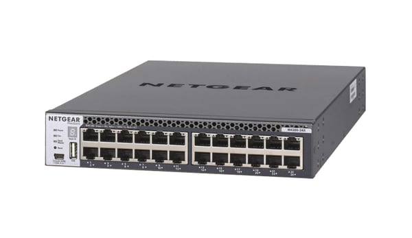 NETGEAR XSM4324CS Hallittu L3 10G Ethernet (100/1000/10000) 1U Musta
