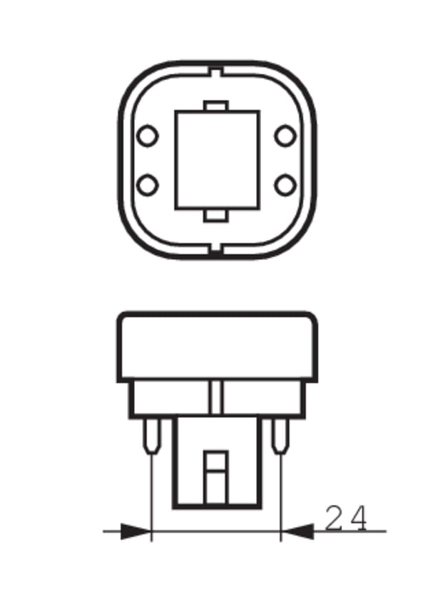 Philips MASTER PL-C 4 Pin neonlampe 10 W G24q-1 Varm hvid