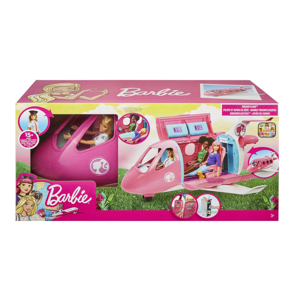 Barbie Dreamhouse Adventures Dreamplane-docka och lekset