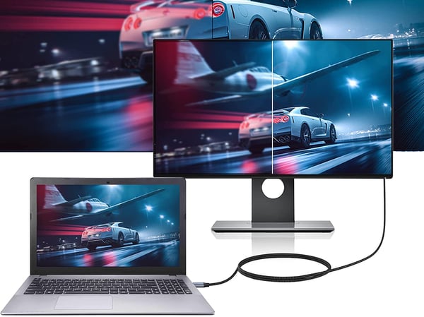Conceptronic ABBY10G videokabeladapter 2 m USB Type-C HDMI Grå